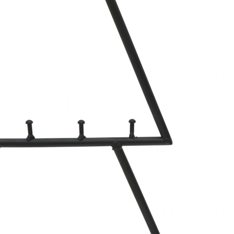 Metalowa choinka świąteczna, do dekoracji, czarna, 60 cm