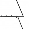 Metalowa choinka świąteczna, do dekoracji, czarna, 125 cm