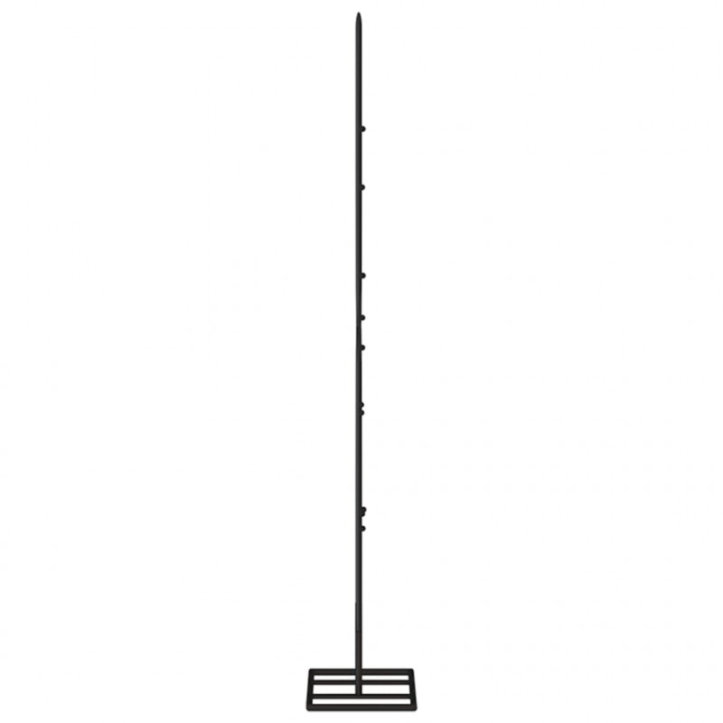 Metalowa choinka świąteczna, do dekoracji, czarna, 90 cm