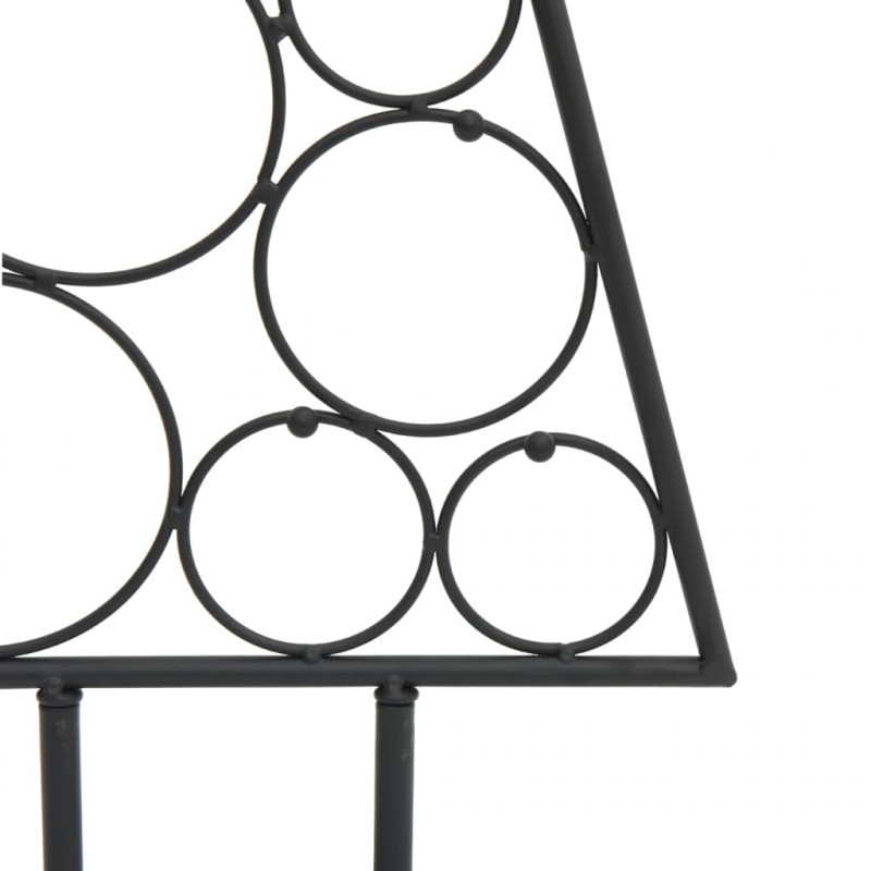Metalowa choinka świąteczna, do dekoracji, czarna, 90 cm