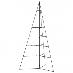 Metalowa choinka świąteczna, do dekoracji, czarna, 140 cm