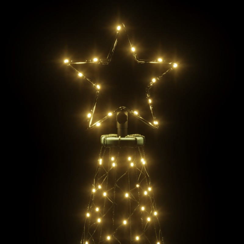 Choinka z kołkiem gruntowym, 200 ciepłych białych LED, 180 cm