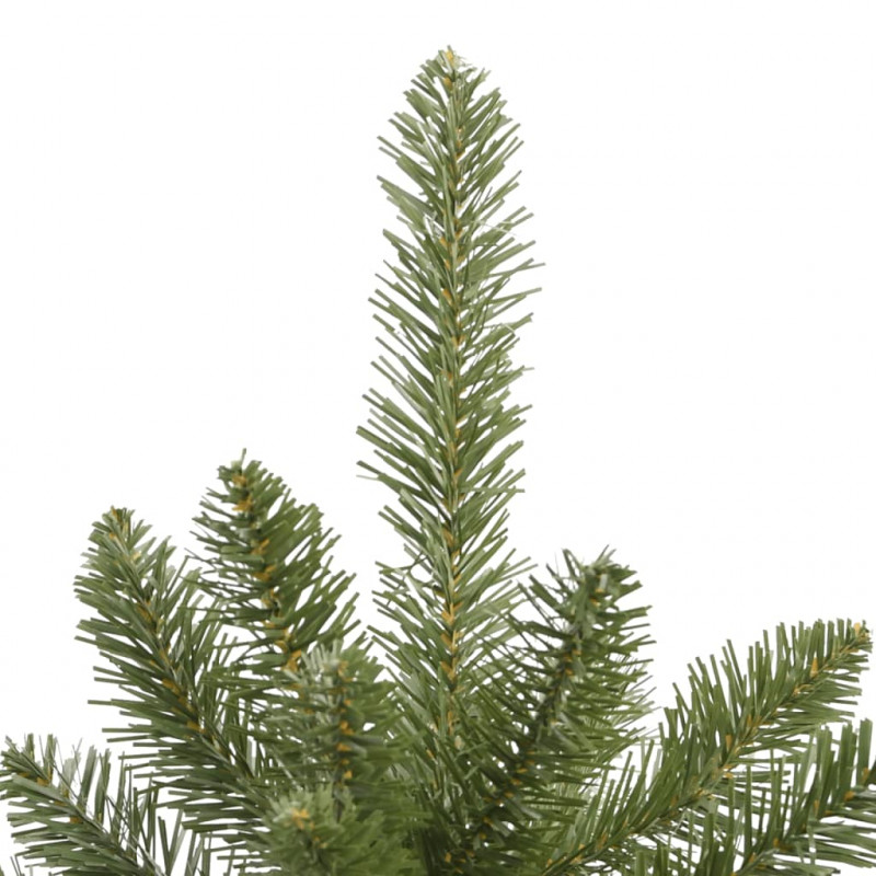 Sztuczna choinka zawiasowa ze stojakiem, zielona, 240 cm