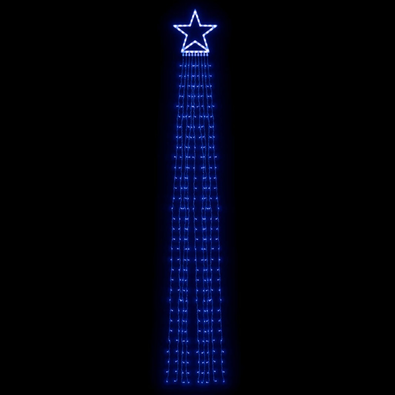 Lampki choinkowe, 320 LED, niebieskie, 375 cm
