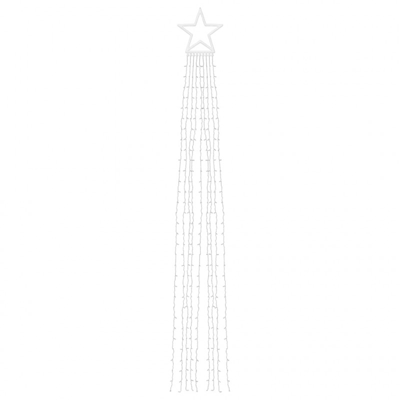 Lampki choinkowe, 320 LED, niebieskie, 375 cm