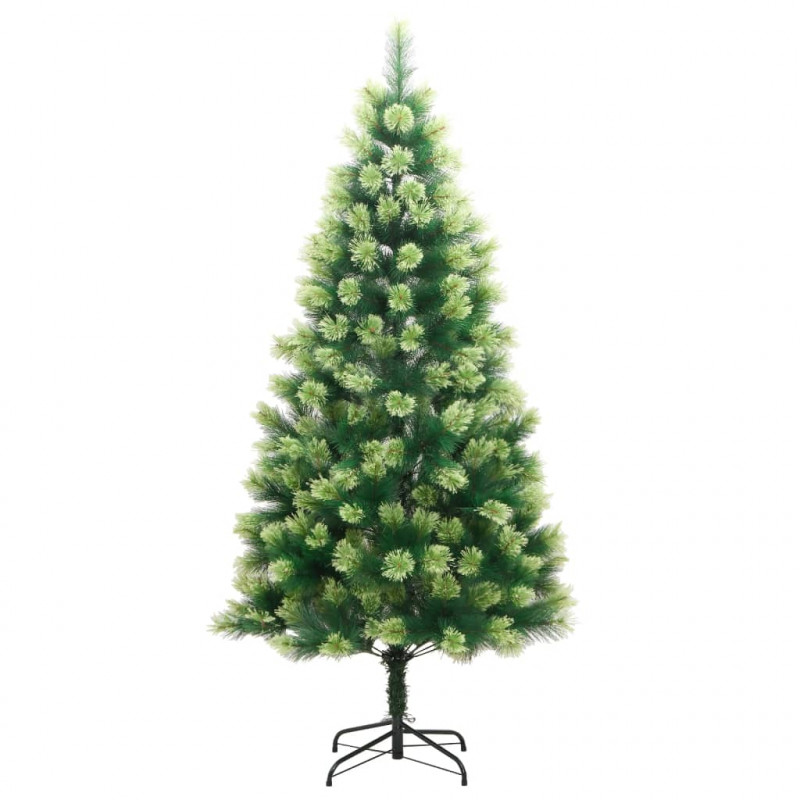 Sztuczna choinka zawiasowa ze stojakiem, 210 cm
