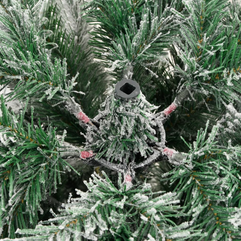 Sztuczna choinka zawiasowa, ośnieżona, 150 cm