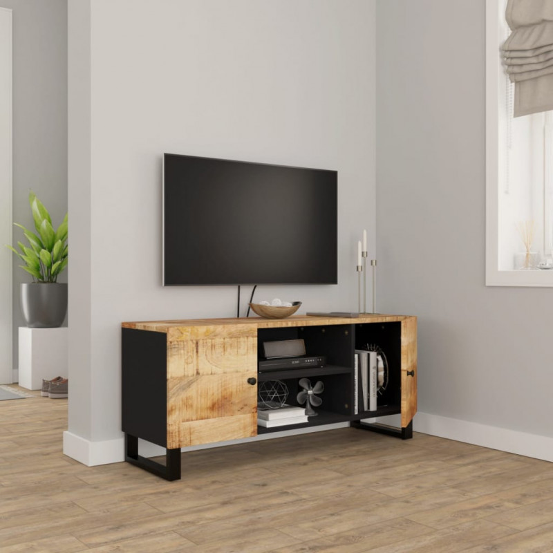Szafka pod telewizor, 105x33x46 cm, lite drewno mango