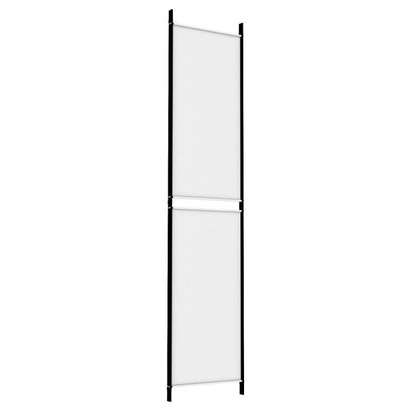 Parawan 3-panelowy, biały, 150x220 cm, tkanina