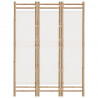 Składany parawan 3-panelowy, 120 cm, bambus i płótno