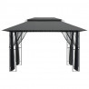 Altana z dachem, antracytowa, 400x300x270 cm, stal