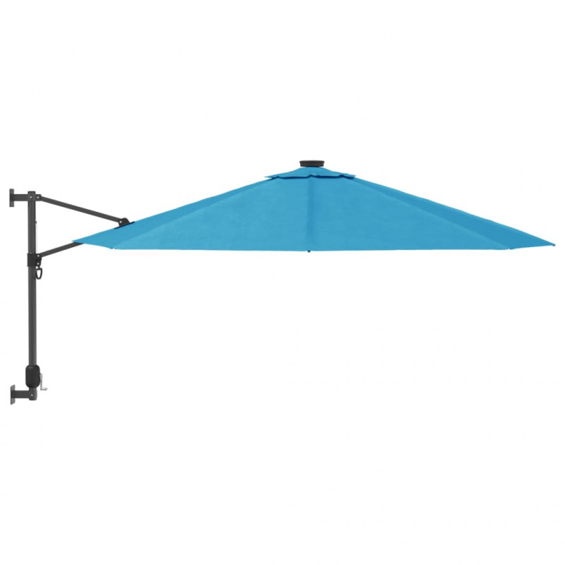 Ścienny parasol ogrodowy, niebieski, 290 cm