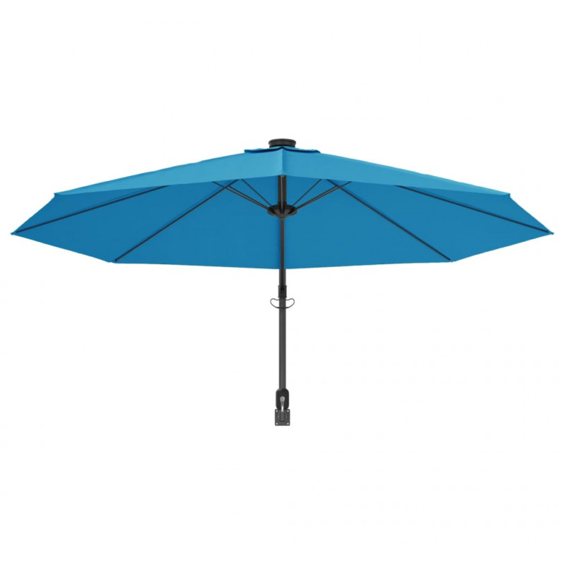 Ścienny parasol ogrodowy, niebieski, 290 cm