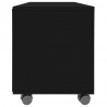 Szafka pod TV, czarna, 90x35x35 cm, materiał drewnopochodny