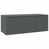Szafka pod TV, szara, 80x34x30 cm, materiał drewnopochodny