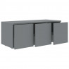 Szafka pod TV, szara, 80x34x30 cm, materiał drewnopochodny