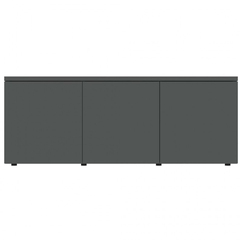 Szafka pod TV, szara, 80x34x30 cm, materiał drewnopochodny