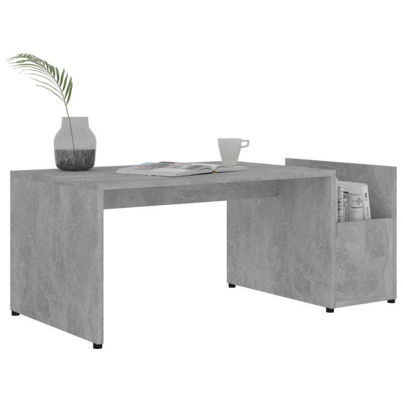 Stolik kawowy, betonowa szarość, 90x45x35 cm