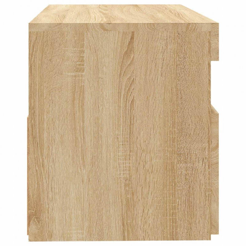 Szafka pod TV z oświetleniem LED, dąb sonoma, 60x35x40 cm