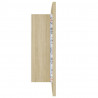 Szafka łazienkowa z lustrem i LED, dąb sonoma, 60x12x45, akryl