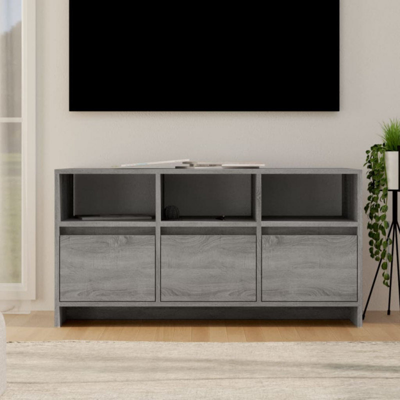 Szafka pod TV, szary dąb sonoma, 102x37,5x52,5 cm
