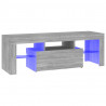 Szafka pod TV z LED, szary dąb sonoma, 120x35x40 cm