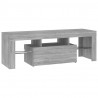 Szafka pod TV z LED, szary dąb sonoma, 120x35x40 cm