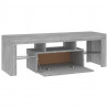 Szafka pod TV z LED, szary dąb sonoma, 120x35x40 cm