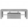 Szafka pod TV z LED, szary dąb sonoma, 120x35x40 cm