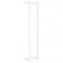 Wieszak na ręczniki, biały, 23x18x110 cm, lite drewno sosnowe