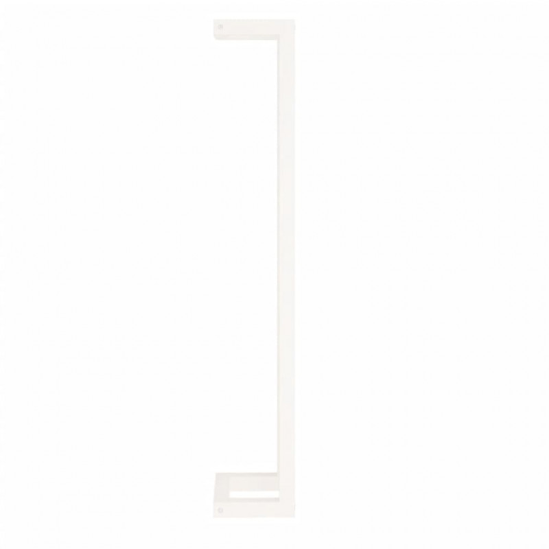 Wieszak na ręczniki, biały, 23x18x110 cm, lite drewno sosnowe