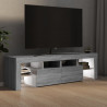 Szafka TV z oświetleniem LED, szary dąb sonoma, 140x36,5x40 cm
