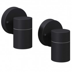 Kinkiety zewnętrzne, 2 szt., stal nierdzewna, skierowane w dół