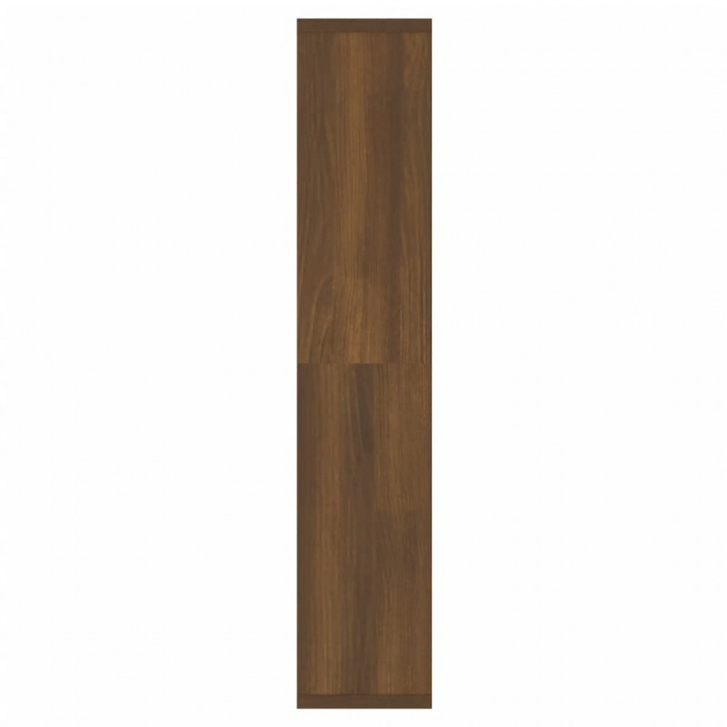 Szafka z lustrem i LED, brązowy dąb, 91x15x76,5 cm