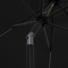Parasol ogrodowy z LED i aluminiowym słupkiem, 300 cm, czarny
