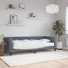 Sofa z materacem do spania, ciemnoszara, 80x200 cm, aksamit