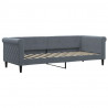Sofa z materacem do spania, ciemnoszara, 80x200 cm, aksamit