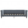 Sofa z materacem do spania, ciemnoszara, 80x200 cm, aksamit
