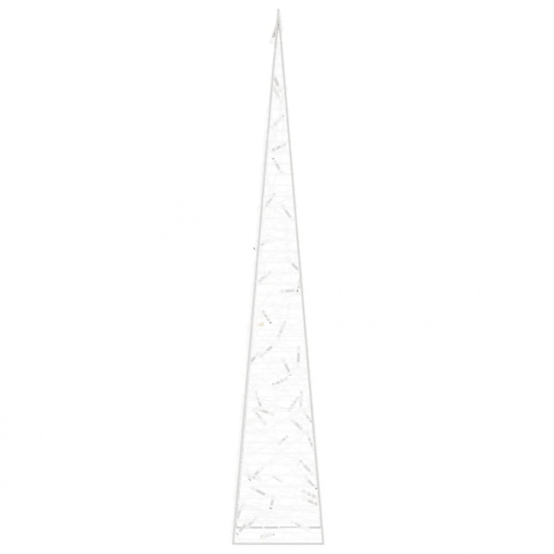 Stożek dekoracyjny, akrylowy, zimne białe LED, 90 cm