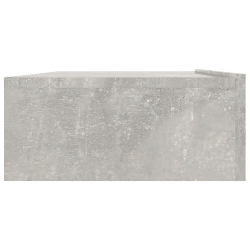 Szafka pod TV z oświetleniem LED, szarość betonu, 90x35x15,5 cm