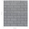 Panele 3D z imitacją cegły, samoprzylepne, 10 szt., antracytowe