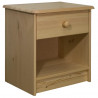 Szafka nocna, 41x30x42 cm, lite drewno sosnowe