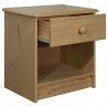Szafka nocna, 41x30x42 cm, lite drewno sosnowe