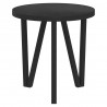 Stolik herbaciany, czarny, Ø35 cm, MDF