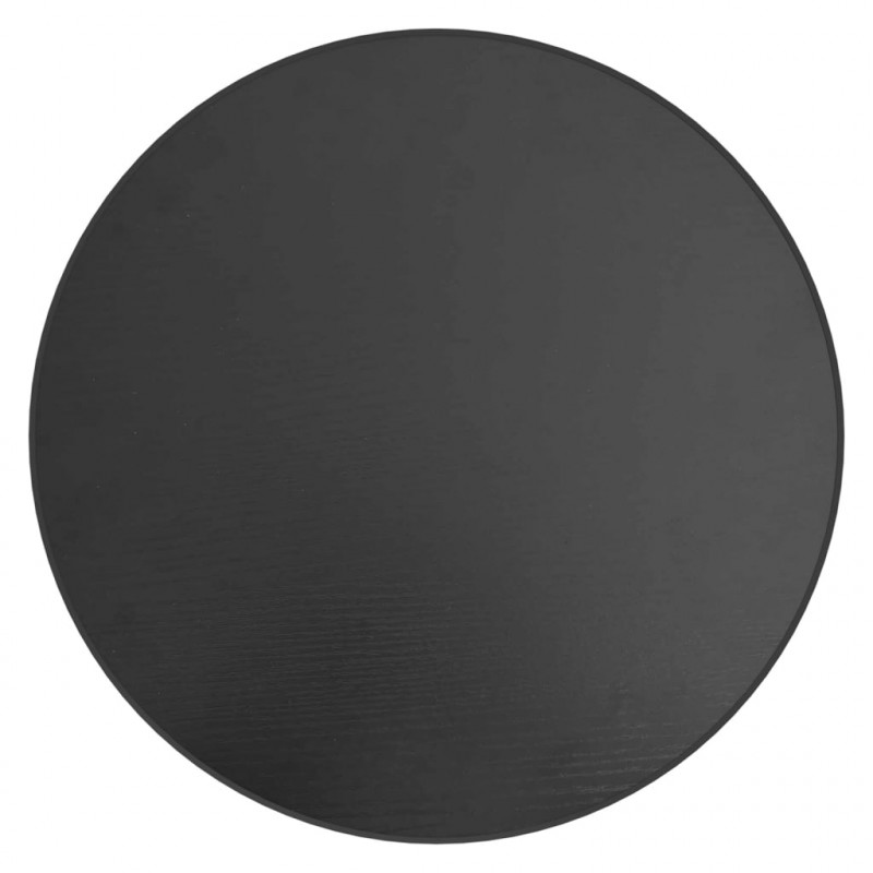 Stolik herbaciany, czarny, Ø35 cm, MDF