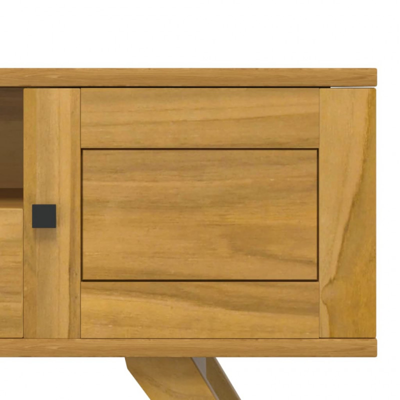 Szafka telewizyjna, 110x30x50 cm, lite drewno tekowe