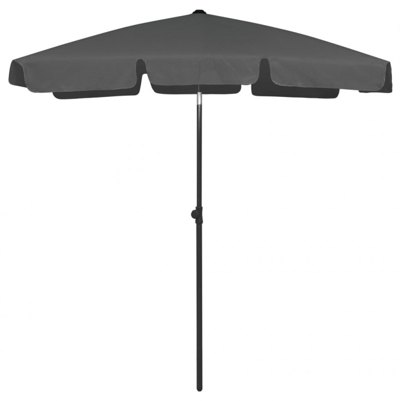 Parasol plażowy, antracytowy, 180x120 cm