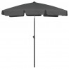Parasol plażowy, antracytowy, 180x120 cm