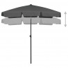 Parasol plażowy, antracytowy, 180x120 cm