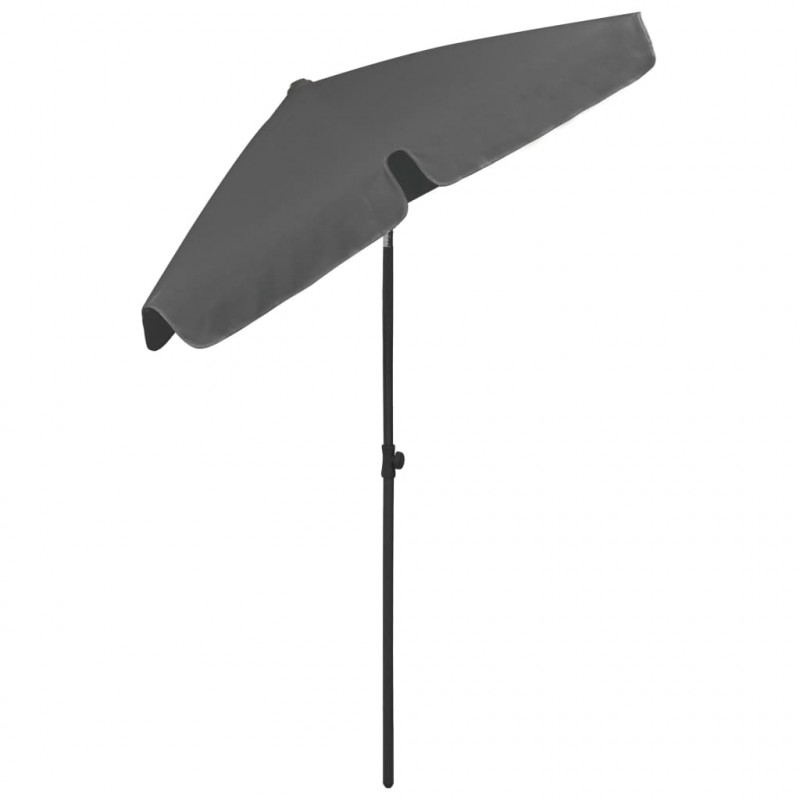 Parasol plażowy, antracytowy, 180x120 cm